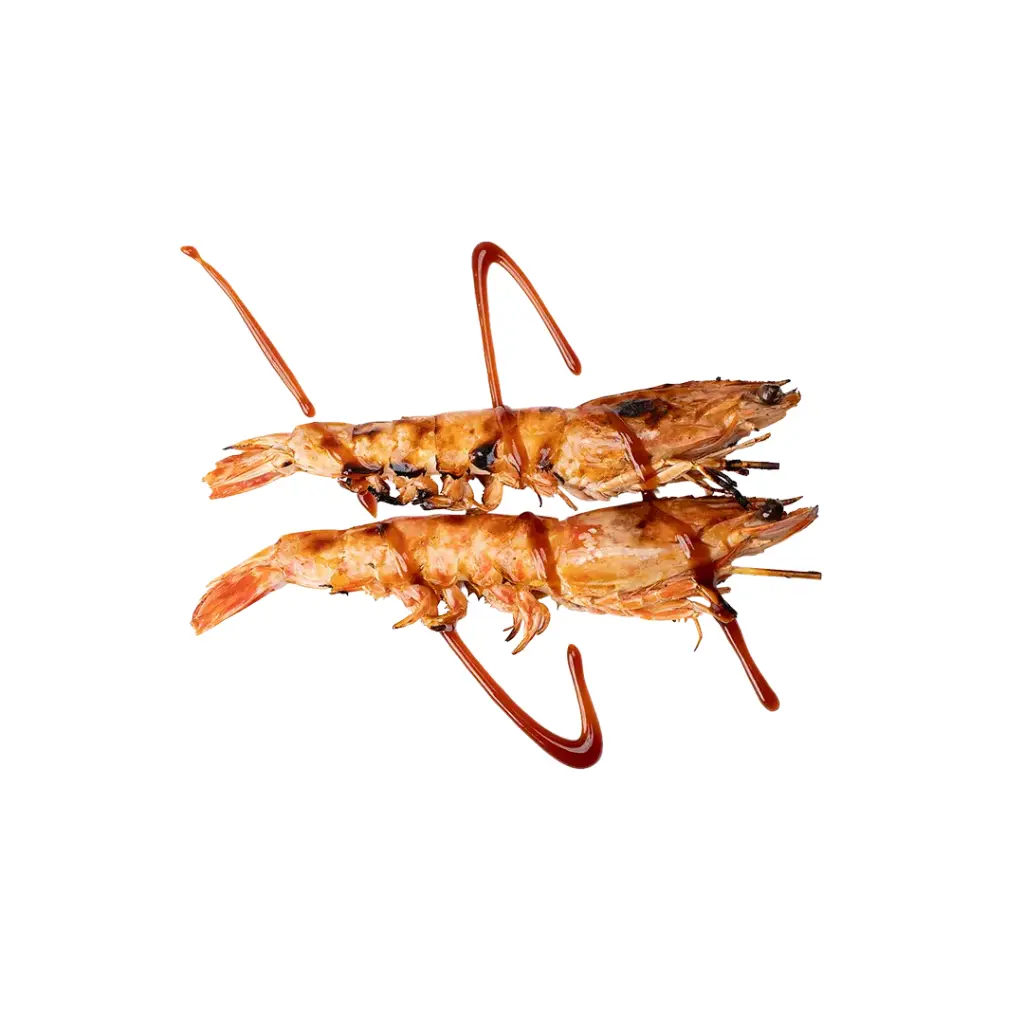 Yakitori crevettes royales 